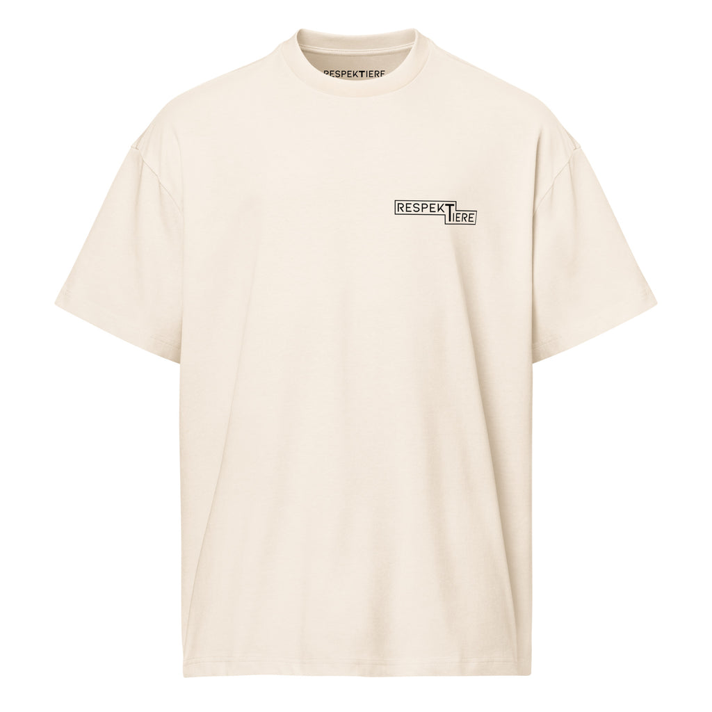 Respect Animals Herren Box-Fit T-Shirt 100% Baumwolle