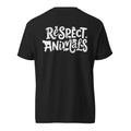 Respect Animals Schweres textilgefärbtes Unisex-T-Shirt