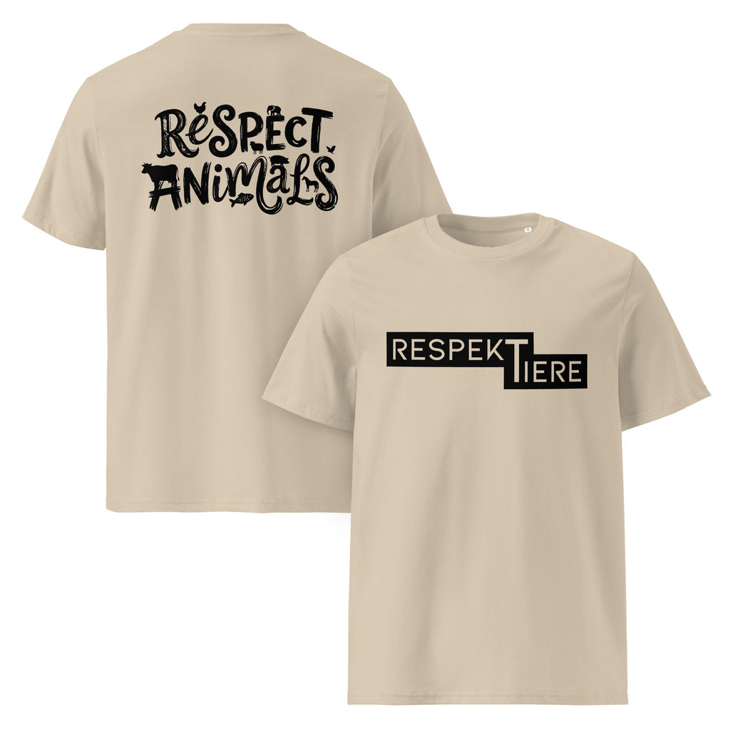 RespekTiere / Respect Animals Unisex T-Shirt aus Bio-Baumwolle