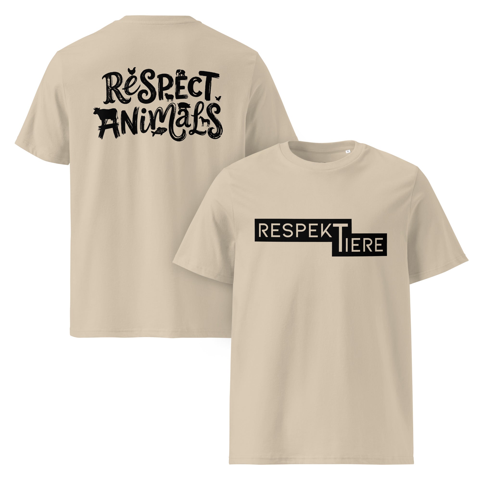 RespekTiere / Respect Animals Unisex T-Shirt aus Bio-Baumwolle
