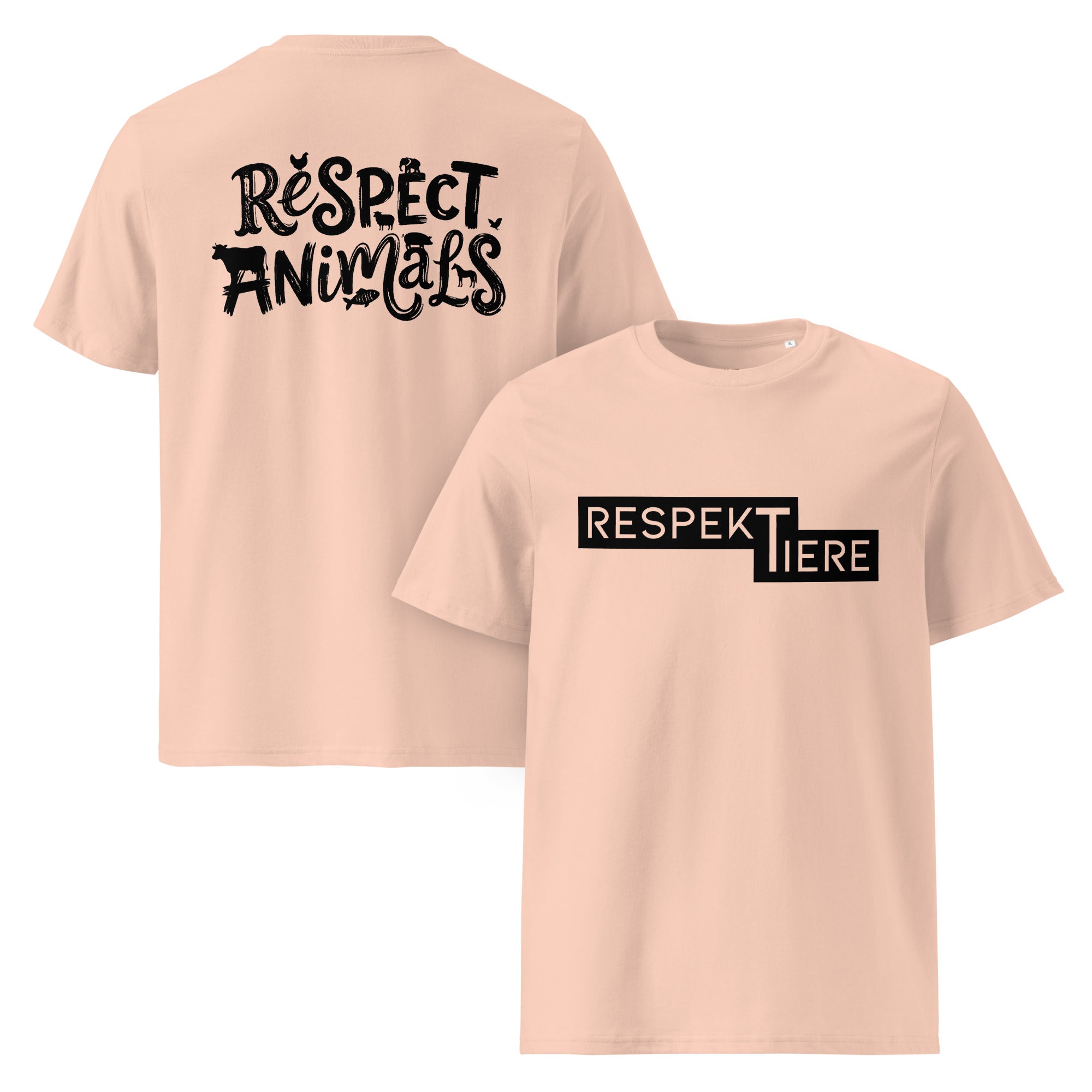 RespekTiere / Respect Animals Unisex T-Shirt aus Bio-Baumwolle