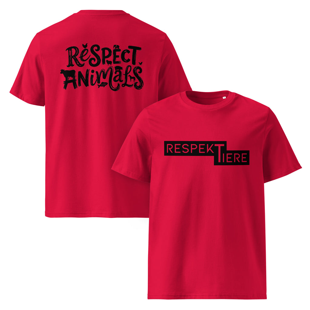 RespekTiere / Respect Animals Unisex T-Shirt aus Bio-Baumwolle