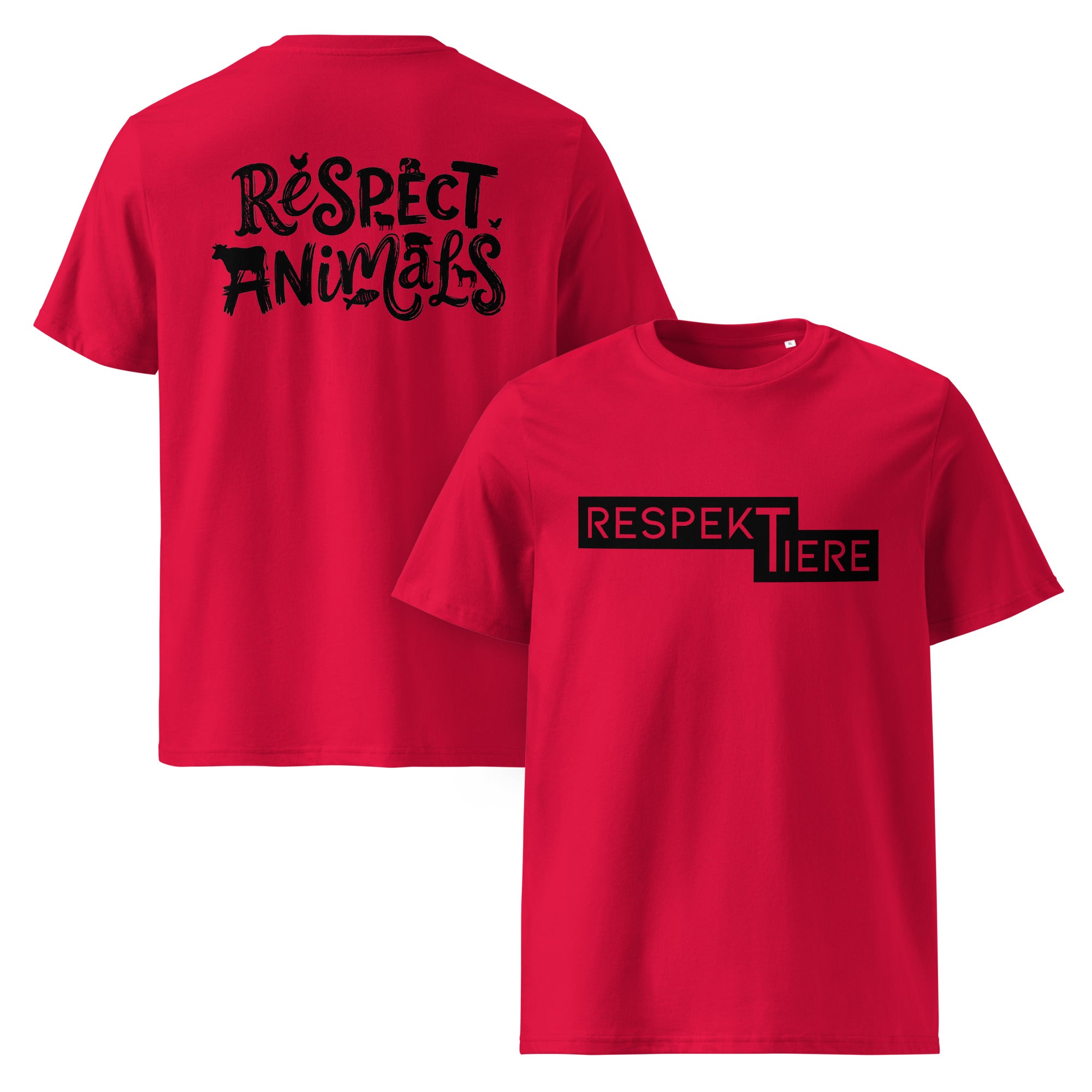 RespekTiere / Respect Animals Unisex T-Shirt aus Bio-Baumwolle